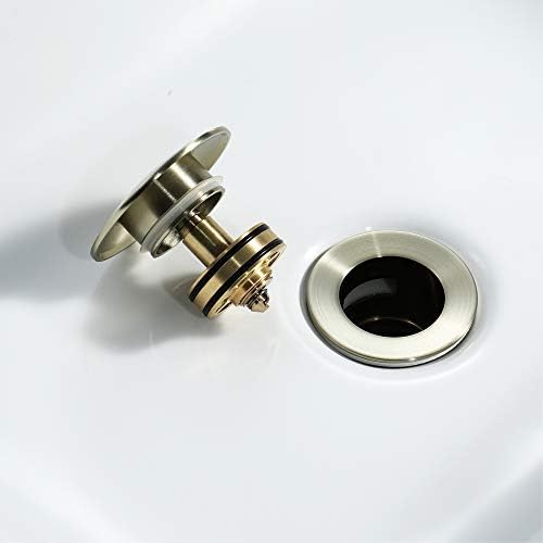 Durable Brass Sink Drain Stopper - Easy Install Overflow-Free
