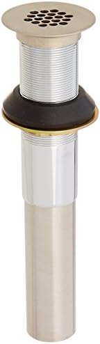 Muen 123816BN Grid Strainer Non-Overflow Brushed Nickel Premium Sink Drain