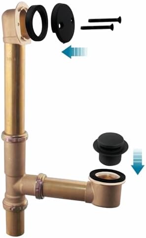 Sturdy Black Tubular Drain Kit