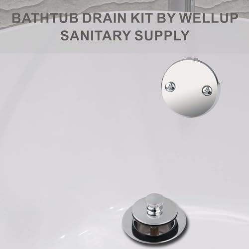 WELLUP Chrome bathtub drain conversion kit