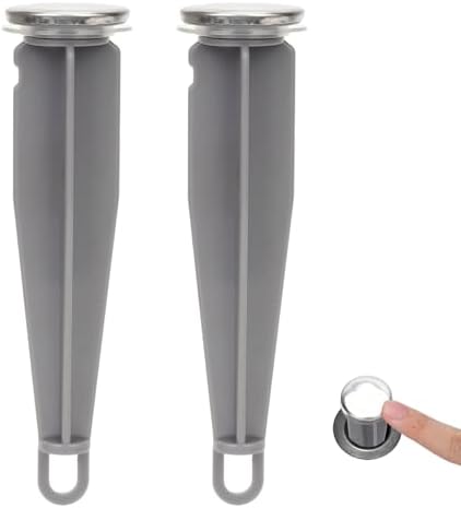 PEUTIER 2pcs Chrome Sink Pop Up Stoppers 1