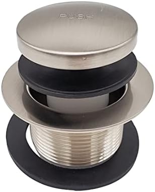 Westbrass Tip-Toe Bath Waste Assembly SATIN Nickel D4931-07