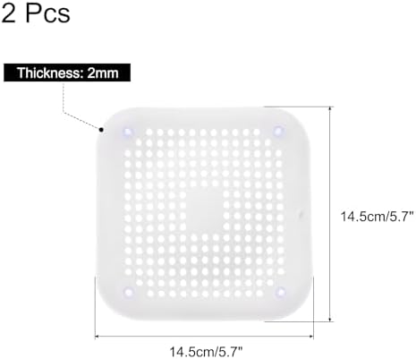2pc Silicone Hair Catcher for Shower Drains