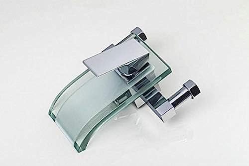 New Glass Spout Tub Showers Set Chrome Wall Mount Handheld Mixer Faucets