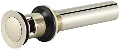 Purelux Pop Up Drain Stopper Faucet with Overflow Brushed Nickel