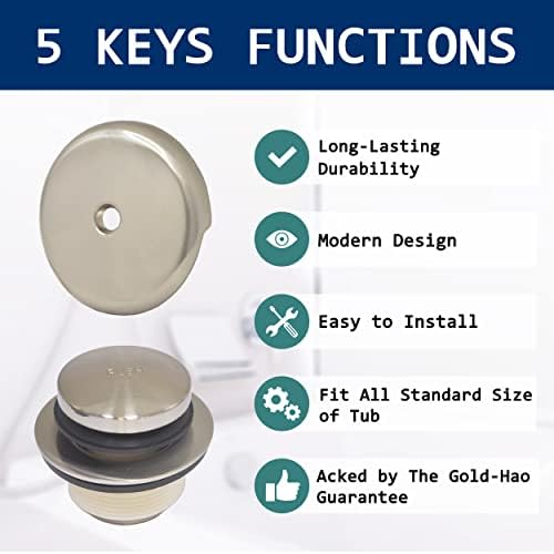 Gold-Hao Bath Bathtub Drain Kit