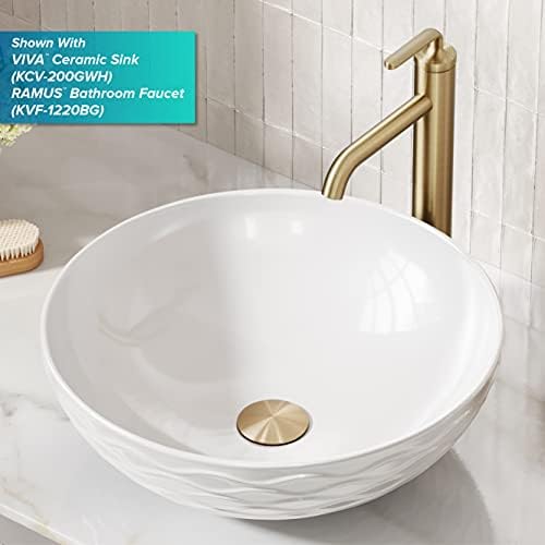 Kraus Enhanced Drain ez installation in brushed gold