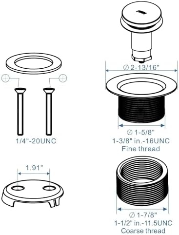 High-Quality Bronze bathtub drain kit with installation kit