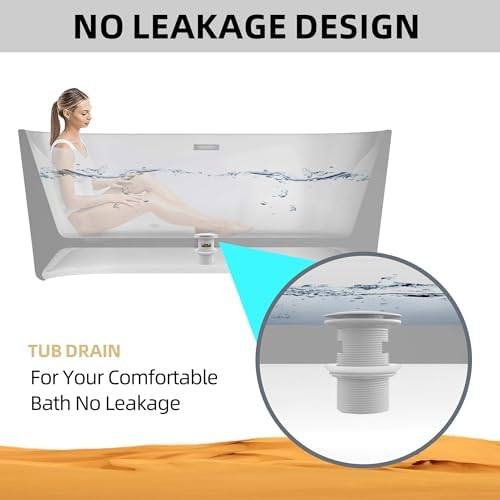 Ogonbrick Free Standing bathtub drain White