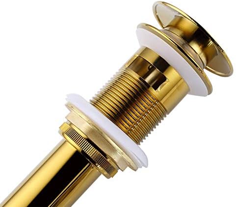 Angle Simple Gold Brass Sink Drain Stopper