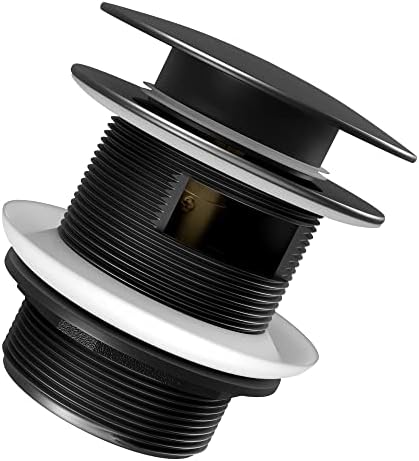 Freestanding Tub Drain with Matte Black