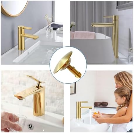 Sturdy Brass Sink Stopper Durable for Bathrooms
