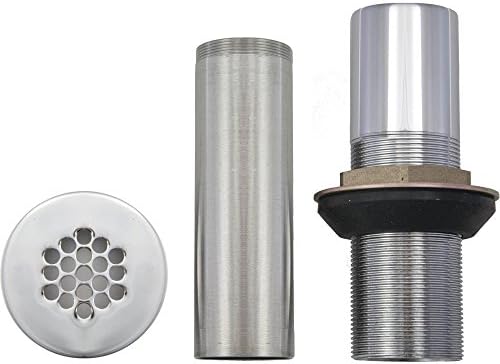 Muen 123816BN Grid Strainer Non-Overflow Brushed Nickel Premium Sink Drain