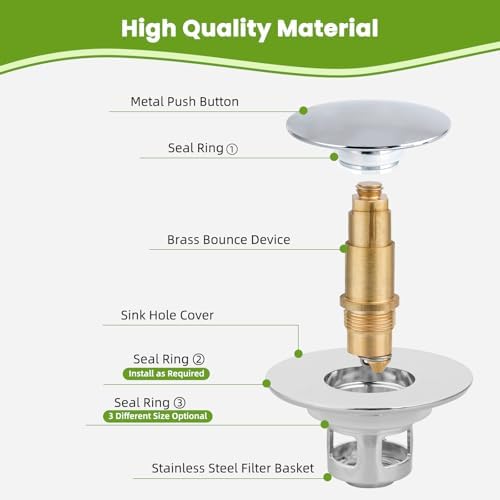 Hygui Rinse Universal Sink Stopper 2-in-1