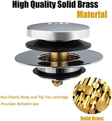 Chrome Universal Tub Drain Kit for Easy bathtub Installation