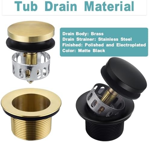 BESTILL bathtub drain conversion kit for US bathtubs