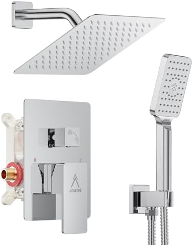 JQBQSModern Rain shower system with air technology 8 chrome Faucet set