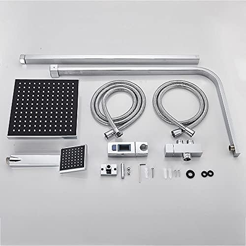 Rainbow Glow Chrome Bath Shower Faucet