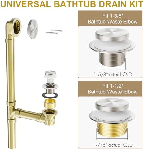 Elegant 11516 bathtub drain stopper with hair catcher
