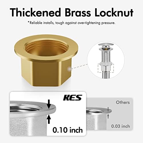 KES Premium Sink Drain - Overflow Preventer