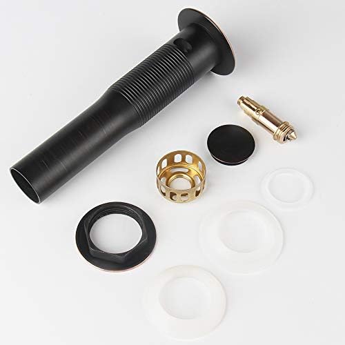 Durable Oil Rubbed Bronze Sink Drain with Overflow Ultra-Rugged Bathroom Fixtures