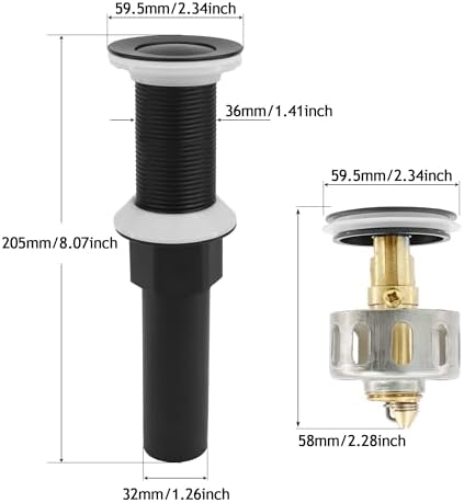 Rackickyer Anti-Clog Sink Drains for Bathrooms