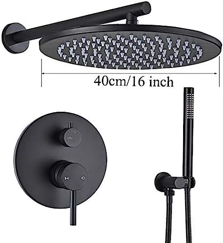 True-Black 16 Wall Faucet Set