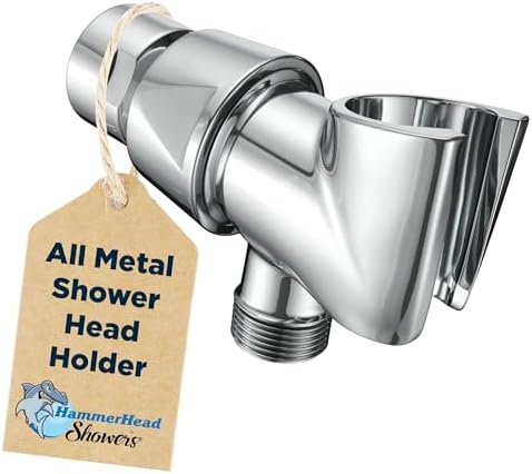 HamiltonHead Showers - Durable Adjustable Handheld Shower Head Holder Chrome US-Made
