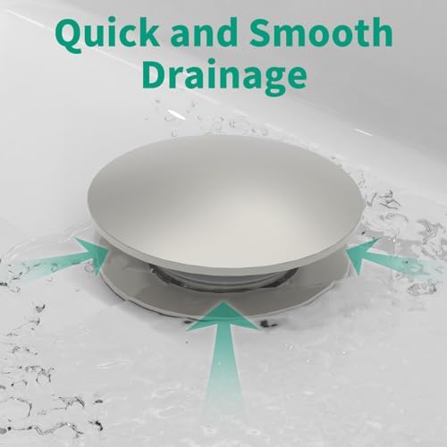HEROBAIBathroom Sink Drain Stopper Anti-Clogging No Overflow