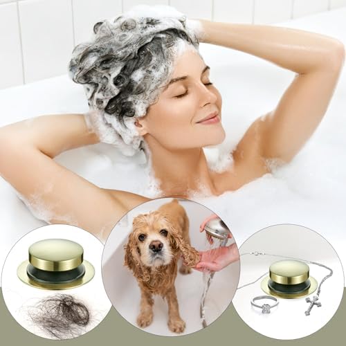 Universal Bathtub StopperBrushed Gold