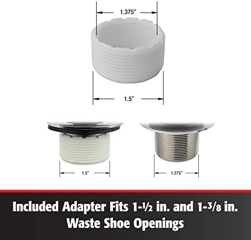 Foot Lok Stop bathtub drain kit with Polished Chrome