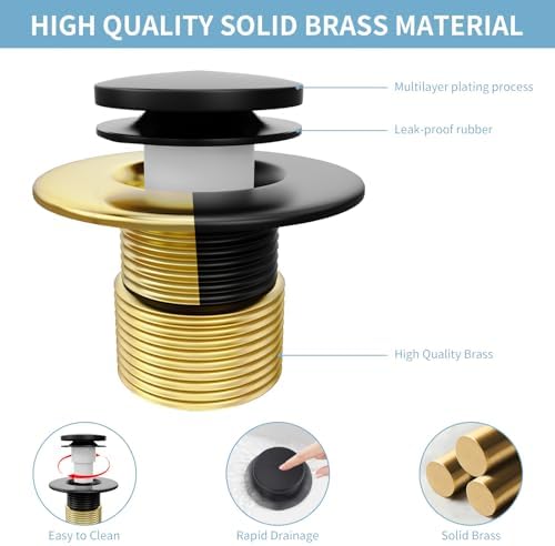Efficient Black Tub Drain Kit for Long-Lasting Bathtub Drain Performance