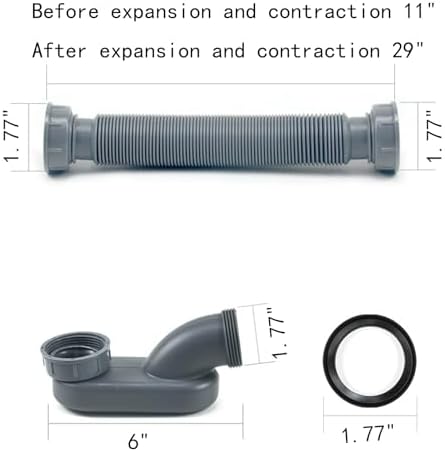 Versatile Bathtub Drain Pipe Kit for Modern Spaces