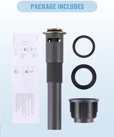 Bathroom Sink Drain with Overflow Anti-Leakage Design