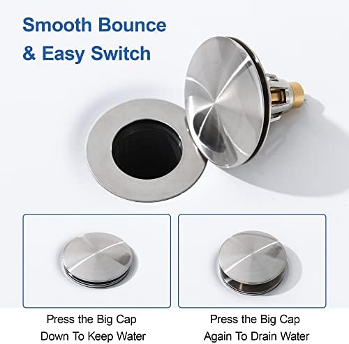 2-in-1 Bathroom Sink Stopper Strainer