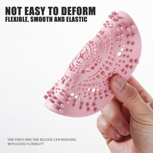 Upgraded Silicone Shower Drain Hair Catcher