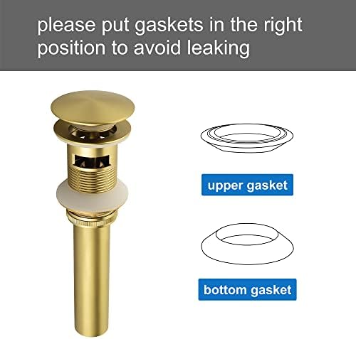SHAMANDA Brass Bathroom Sink Drain Stopper