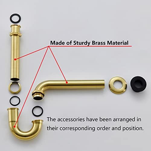 Durable Brass P-Trap for Bathrooms
