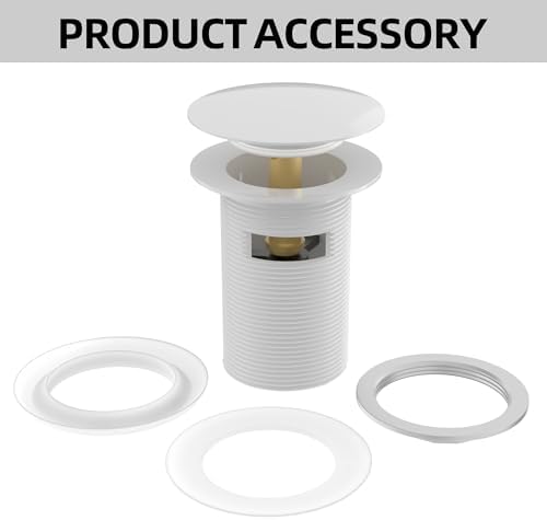 Ogonbrick Free Standing bathtub drain White