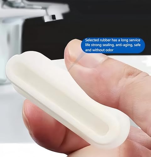 4-Piece Durable Rubber Sink Overflow Caps