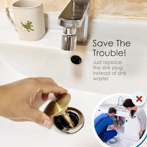 Sturdy Brass Sink Stopper Durable for Bathrooms