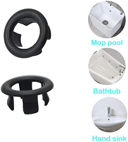 CaoXiong4-Pack Replacement Overflow Sink Cover Rings for BathroomBathtubKitchen