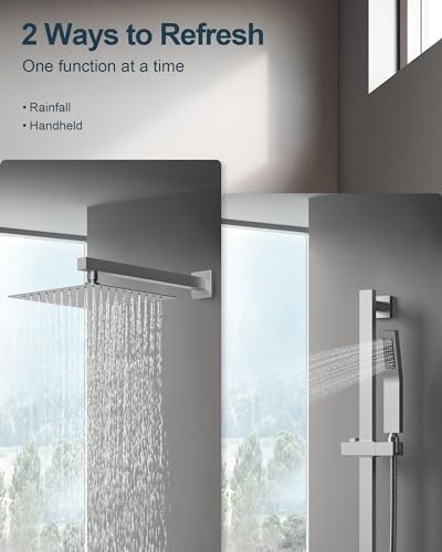 10 Wall-Mounted Shower Faucet with Pressure-Head System