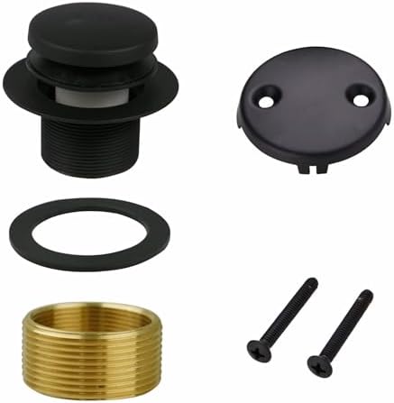 Black Bathtub Drain Conversion Kit for Bathroom Fixtures