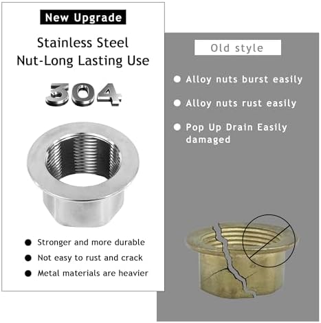Stainless Steel Pop-Up Sink Drain with Strainer