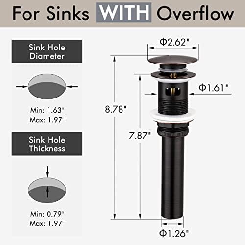 Rustproof Oil-Rubbed Bronze Vessel Sink Drain