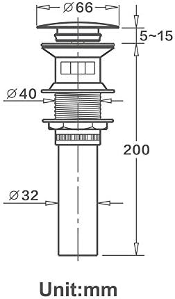 Drain Stopper for Bathroom Faucet