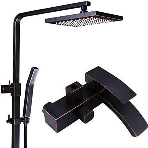 Rainfall Shower Set Wall-Mounted Brass