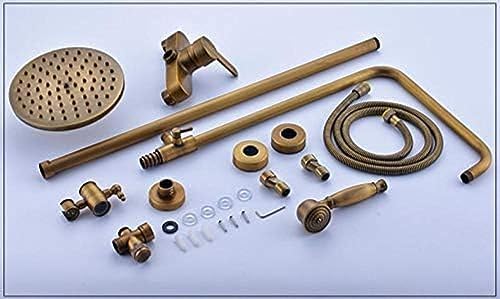 Retro-Style Shower Faucet Set Single Handle Antique Bathroom Faucet