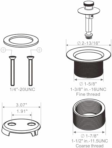 WELLUP bathtub drain conversion kit